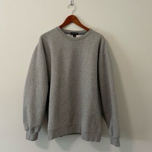 Lands End oversized gray crewneck